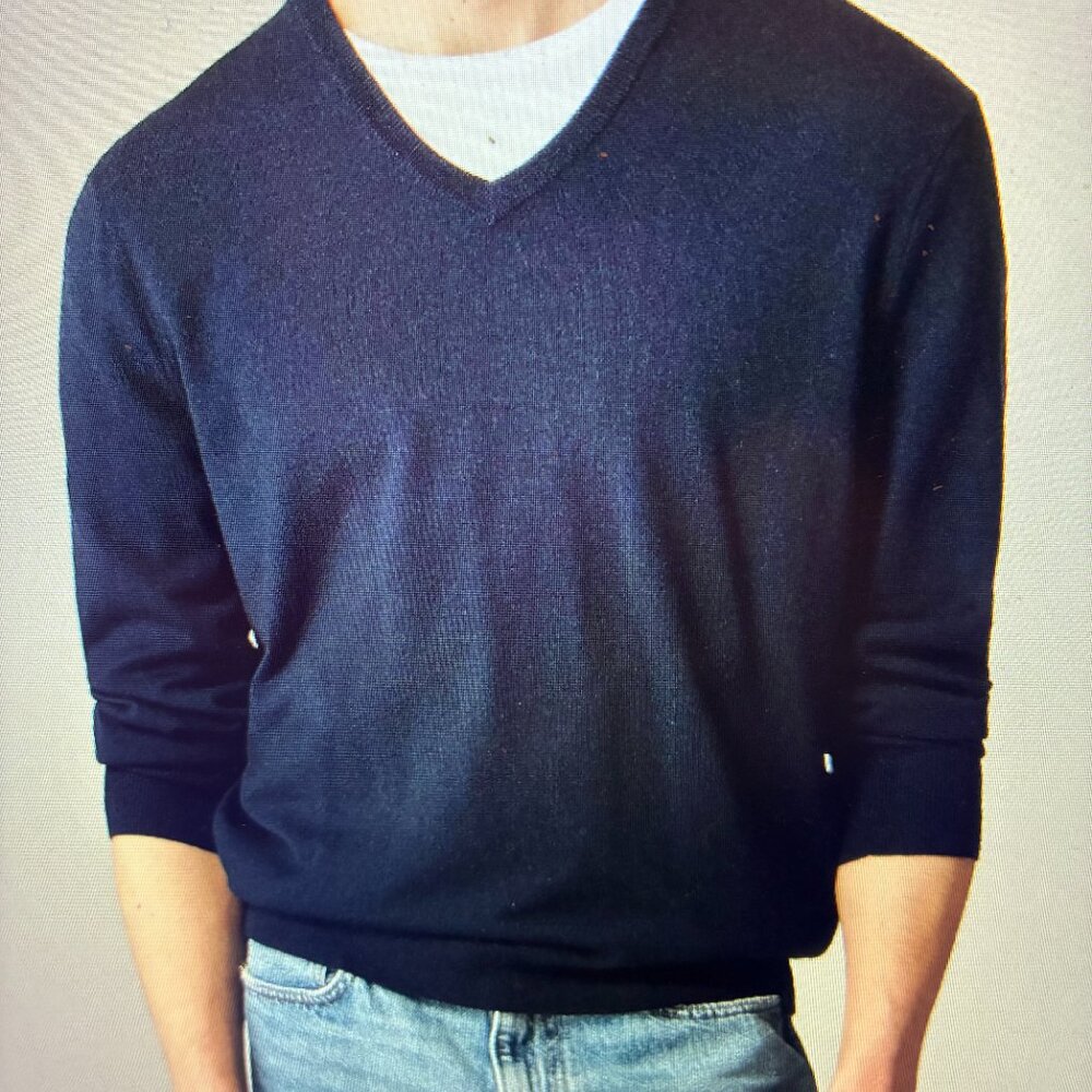 PRICE DROP! V-neck italian merino sweater. NEW w tag. JCrew men's sz Medium